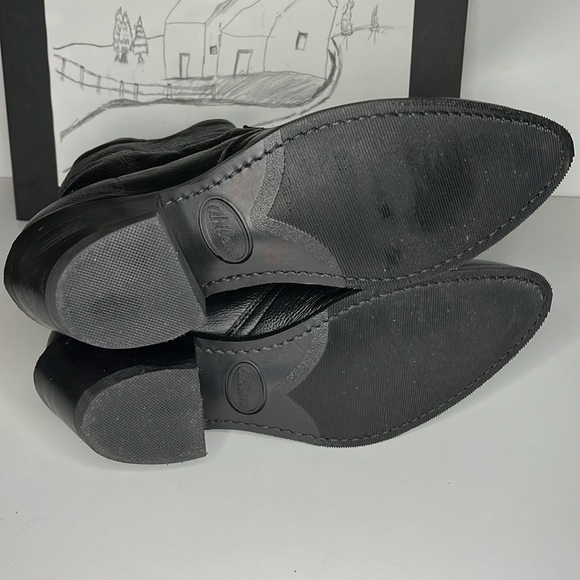 Abilene Sage Western Black Dress Boots Round Toe Zipper Side Men’s US 7.5 D - Picture 11 of 14